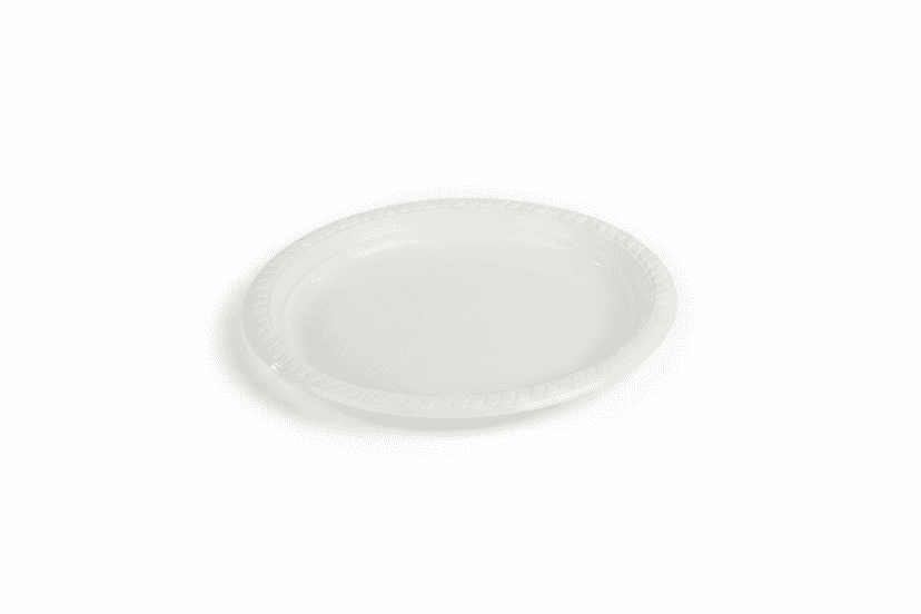צלחת צבעונית 7 /לבן