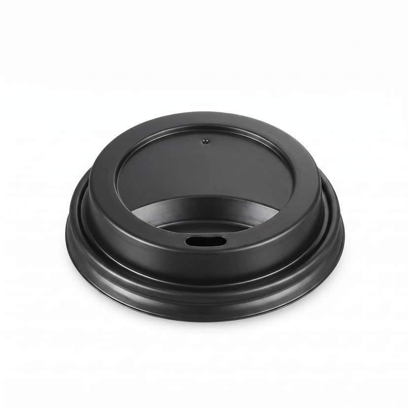מכסה שחור לכוס נייר 9oz