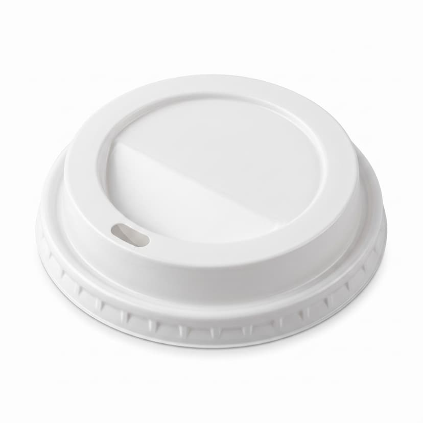 מכסה לבן לכוס נייר 9oz