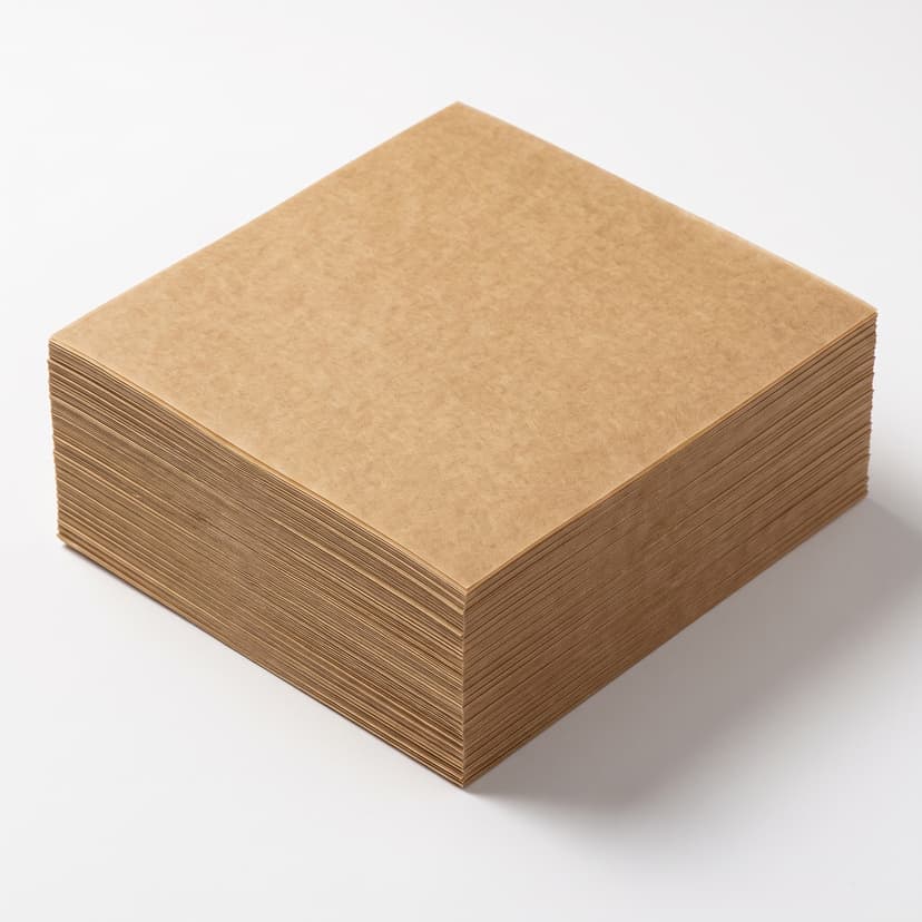 נייר פרגמנט חום 40x40 — מארז 5 ק"ג