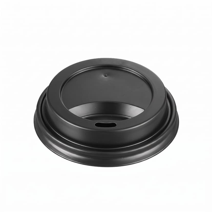 מכסה לכוס נייר שחור 12oz