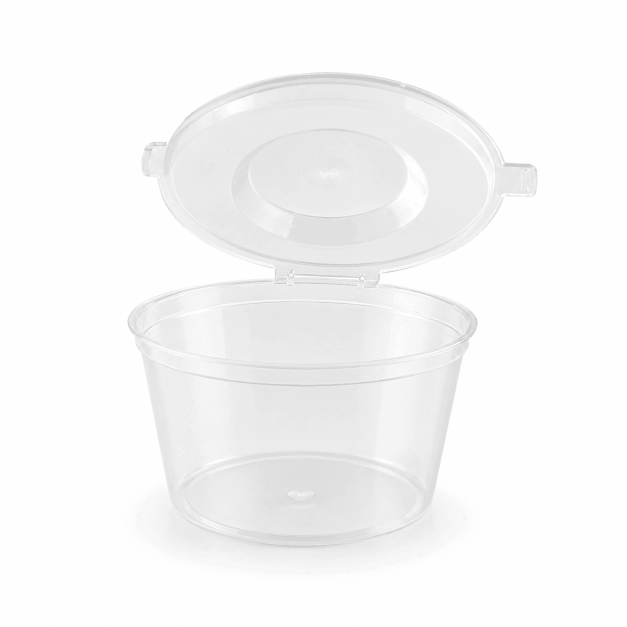 גביע רוטב 4oz עם מכסה מחובר 500 יח'