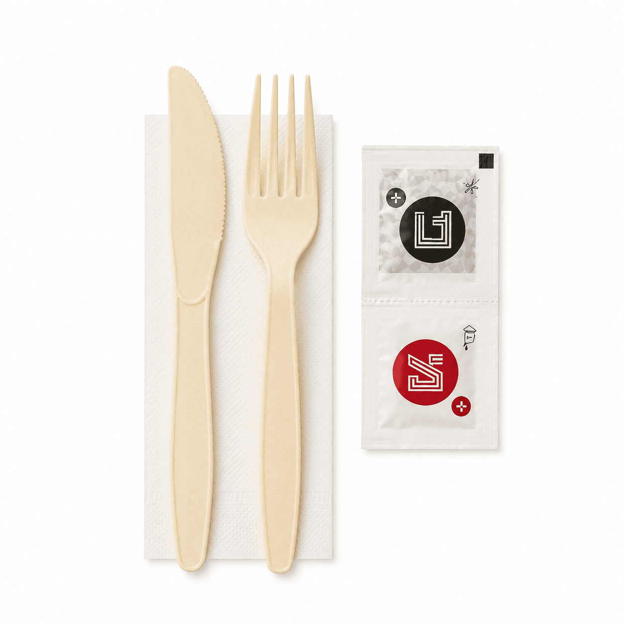 סכו"ם ארוז קרם קשיח 6 גר' 500 יח' בקרטון
