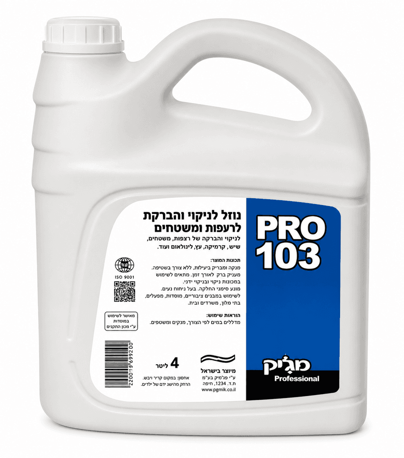 נוזל חלונות 4 ליטר פרו 103