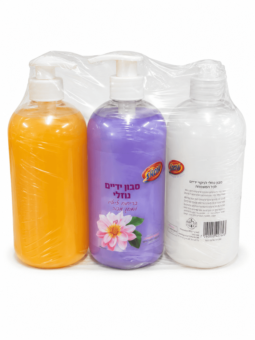 סבון ידיים מבושם + משאבה לחיץ